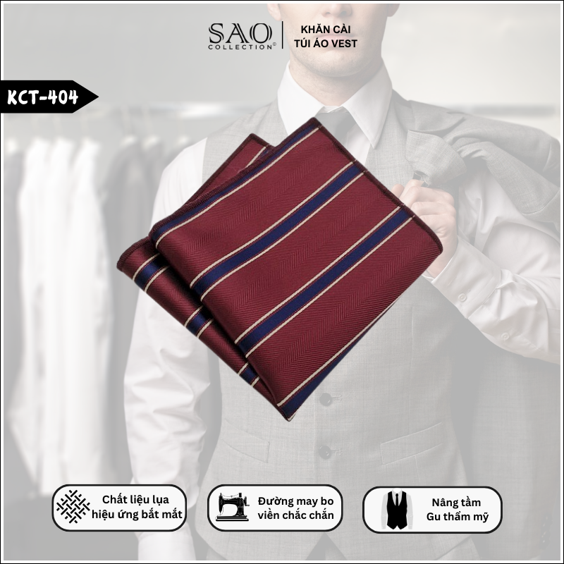Khăn Cài Ngực Áo Vest Nam Đi Dự Hội Thảo (KCT404)