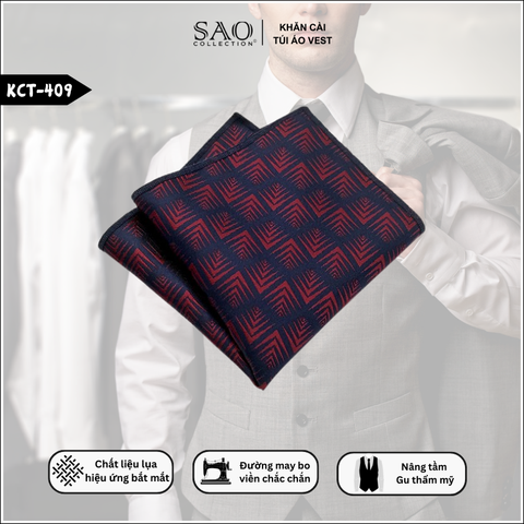 Khăn Cài Áo Vest Nam Cho Buổi Ký Kết Hợp Tác (KCT409)