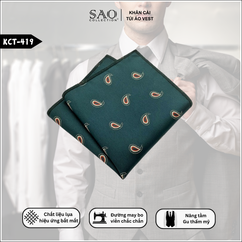 Khăn Cài Áo Vest Nam Dành Cho Ngày Cầu Hôn (KCT419)