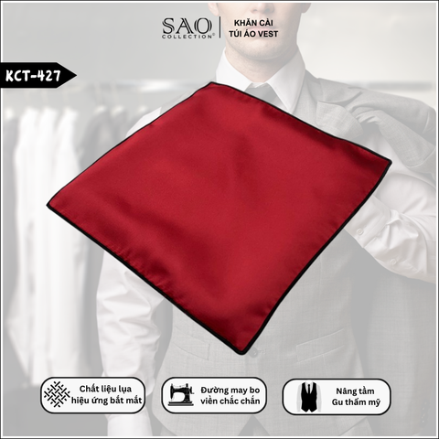 Khăn Cài Áo Vest Nam Dạng Xòe Quạt (KCT427)