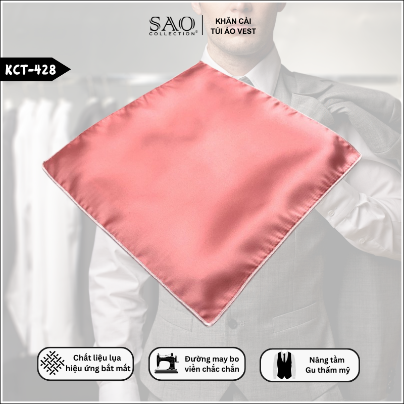 Khăn Cài Ngực Áo Vest Dạng Sóng Lượn (KCT428)