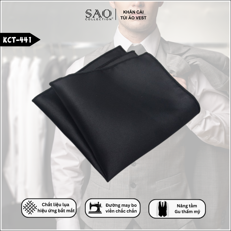 Khăn Cài Túi Vest Nam Dành Cho Bộ Suit Ba Mảnh(KCT441)