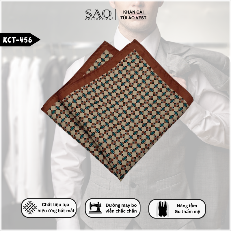 Khăn Cài Ngực Vest Nam Cho Người Có Gu (KCT456)