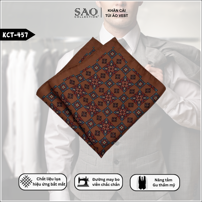Khăn Cài Vest Nam Style Vintage (KCT457)