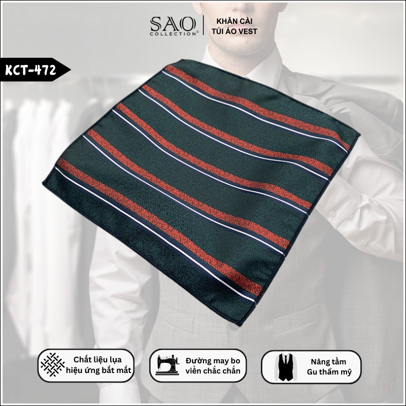 Khăn Cài Túi Vest Nam Cho Buổi Hội Thảo Doanh Nhân (KCT472)
