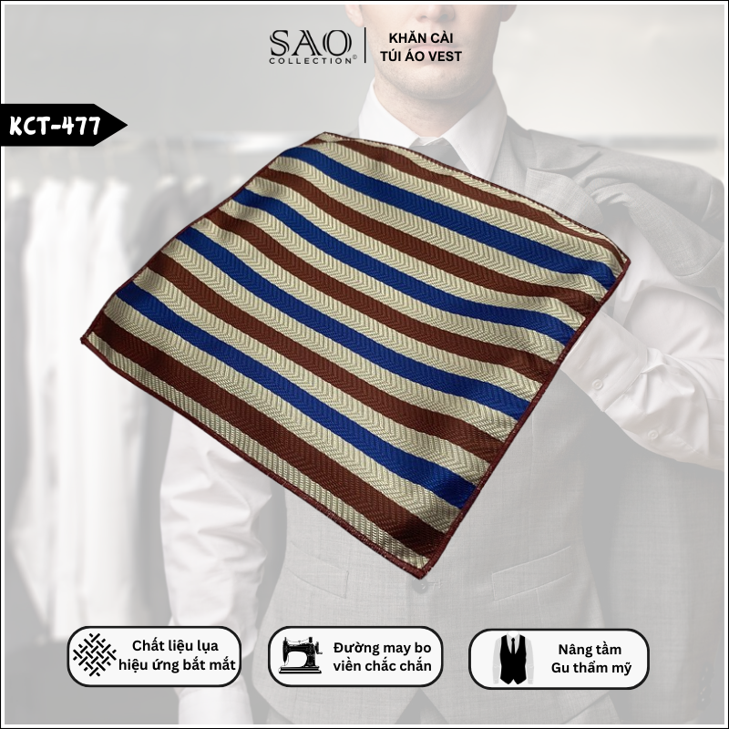 Khăn Cài Túi Vest Nam Mặc Lễ Tốt Nghiệp (KCT477)