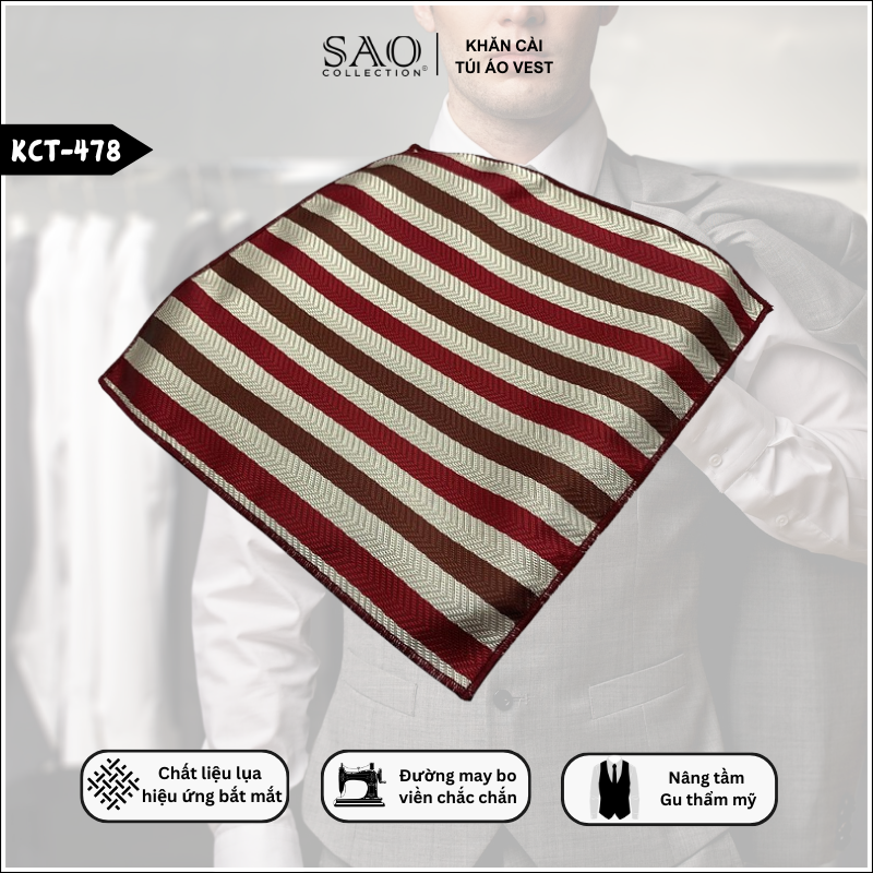 Khăn Cài Áo Vest Nam Đi Lễ Chùa, Ngày Rằm (KCT478)