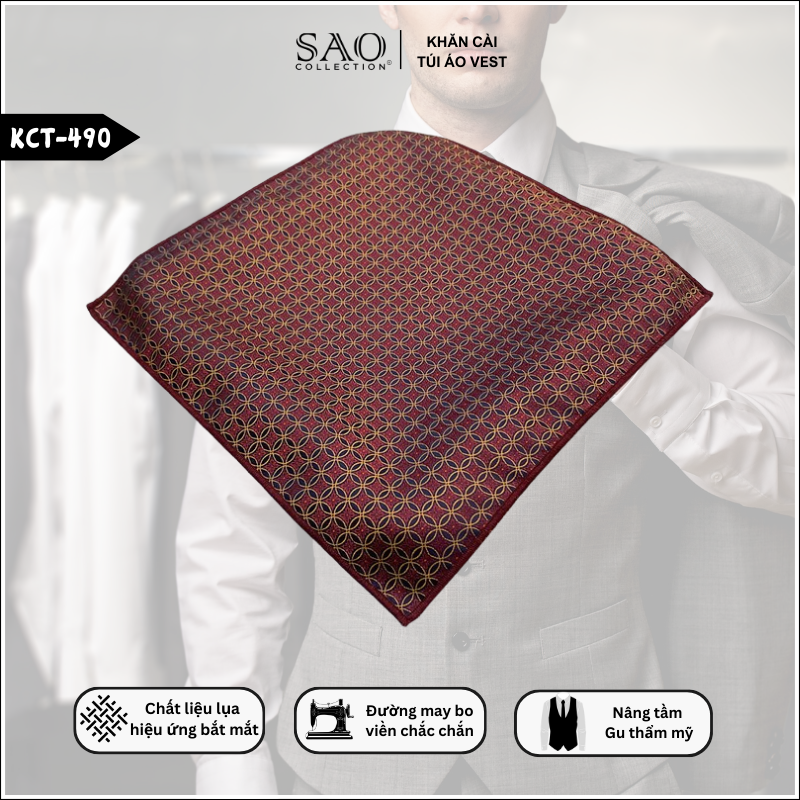 Pocket Square Nam Cho Các CEO Trẻ (KCT490)