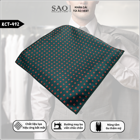 Khăn Cài Túi Vest Nam Cho Người Trẻ Yêu Vest (KCT492)
