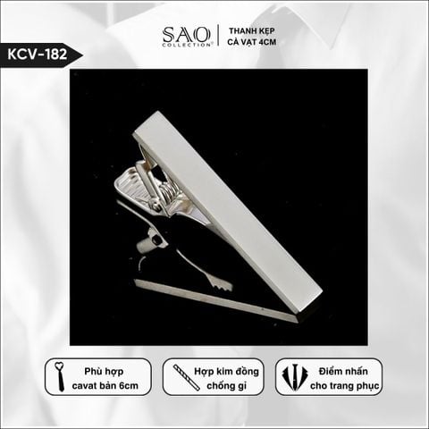 Thanh Kẹp Cà Vạt 4cm (KCV182)