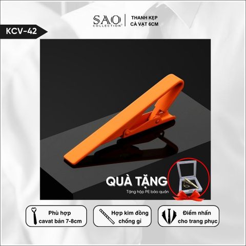Kẹp Cà Vạt Nam Cao Cấp Nhiều mầu 6cm – Phiên Bản Giới Hạn - Lịch Lãm Cho Doanh Nhân Sang Trọng (KCV42)
