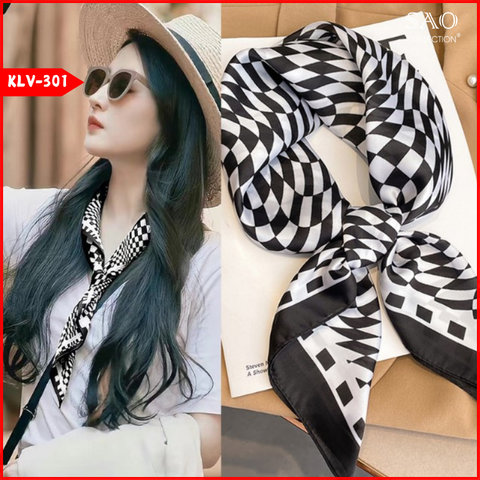 Khăn Lụa Vuông Phong Cách Hàn Quốc (KLV301)
