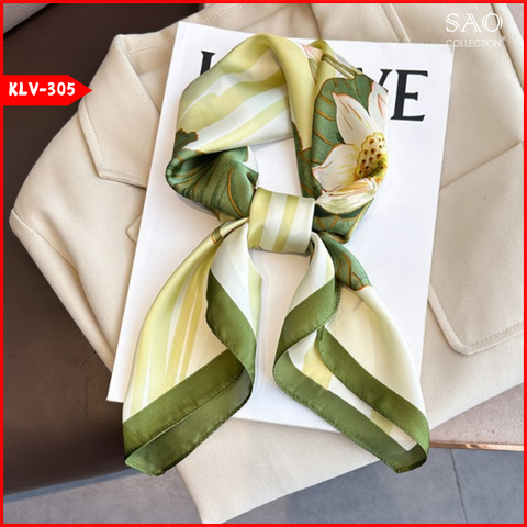 Khăn Lụa Vuông Phong Cách Hàn Quốc (KLV305)