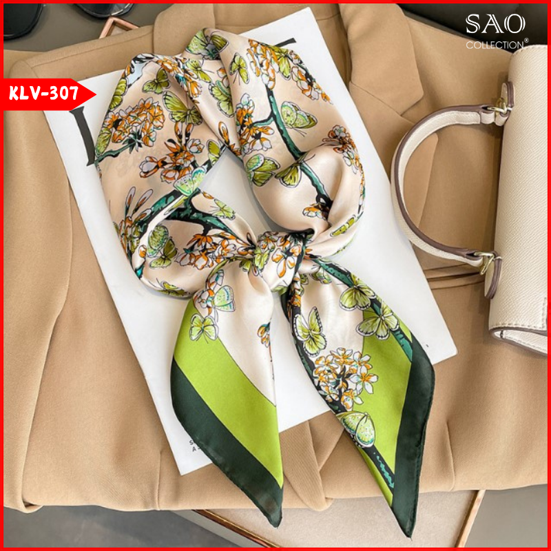 Khăn Lụa Vuông Phong Cách Hàn Quốc (KLV307)