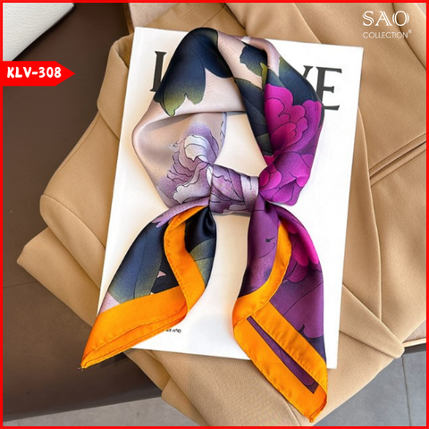 Khăn Lụa Vuông Phong Cách Hàn Quốc (KLV308)