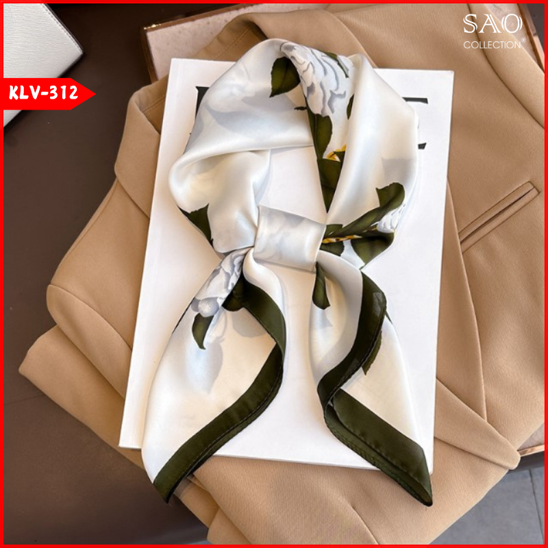 Khăn Lụa Vuông Phong Cách Hàn Quốc (KLV312)