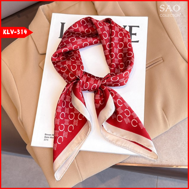 Khăn Lụa Vuông Phong Cách Hàn Quốc (KLV314)