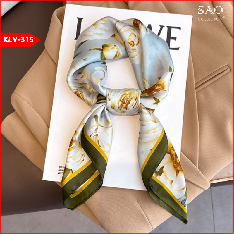 Khăn Lụa Vuông Phong Cách Hàn Quốc (KLV315)