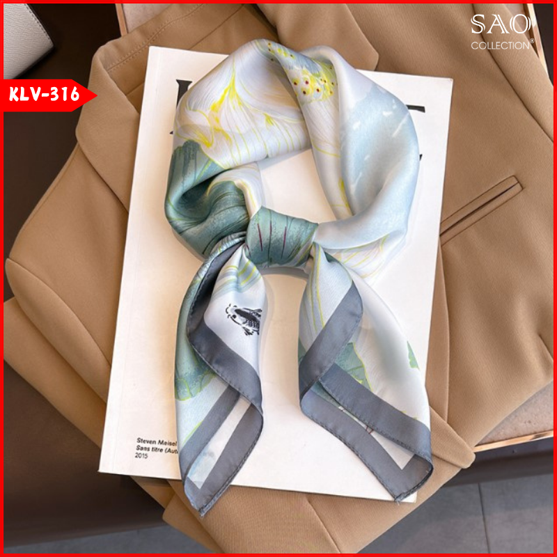 Khăn Lụa Vuông Phong Cách Hàn Quốc (KLV316)