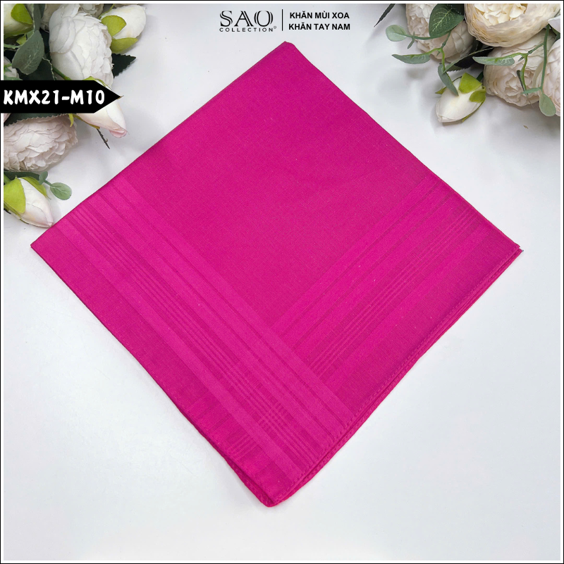 Khăn mùi xoa, khăn tay nam Fullbox (KMX21)