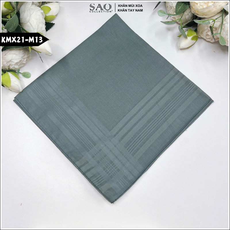 Khăn mùi xoa, khăn tay nam Fullbox (KMX21)