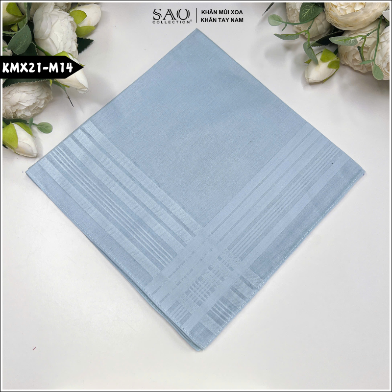 Khăn mùi xoa, khăn tay nam Fullbox (KMX21)
