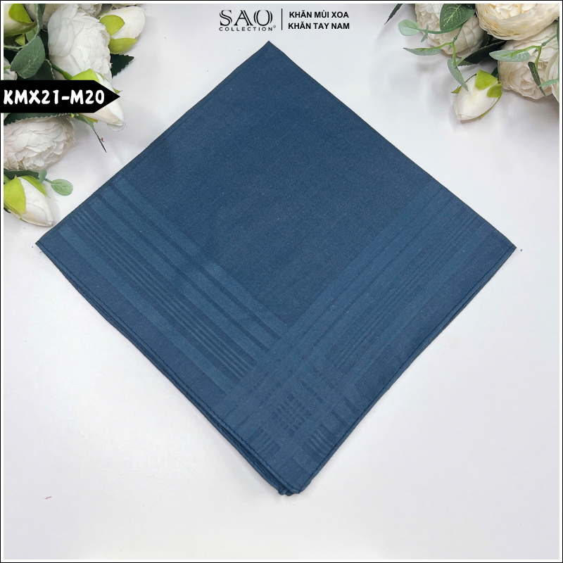 Khăn mùi xoa, khăn tay nam Fullbox (KMX21)