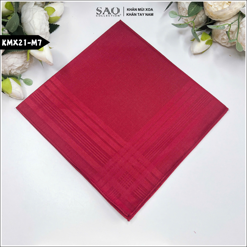 Khăn mùi xoa, khăn tay nam Fullbox (KMX21)