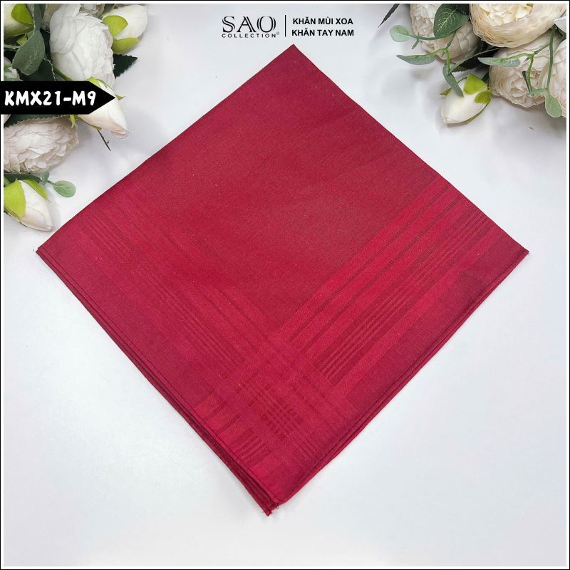 Khăn mùi xoa, khăn tay nam Fullbox (KMX21)