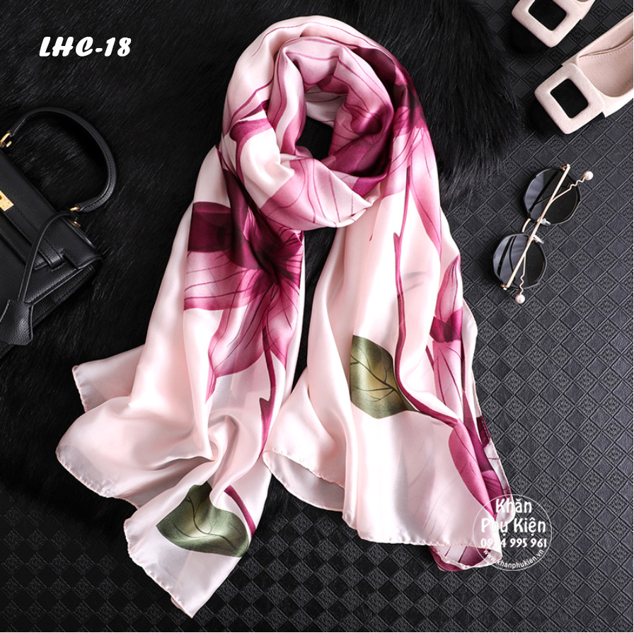 Khăn Choàng Lụa Hàng ChâuThời Trang (LHC18)