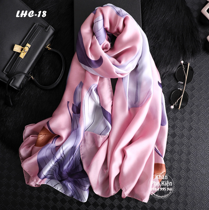 Khăn Choàng Lụa Hàng ChâuThời Trang (LHC18)