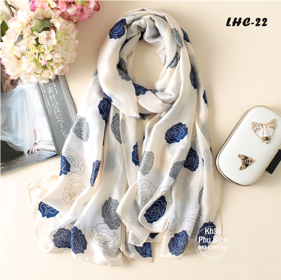Khăn Choàng Lụa Hàng ChâuThời Trang (LHC22)