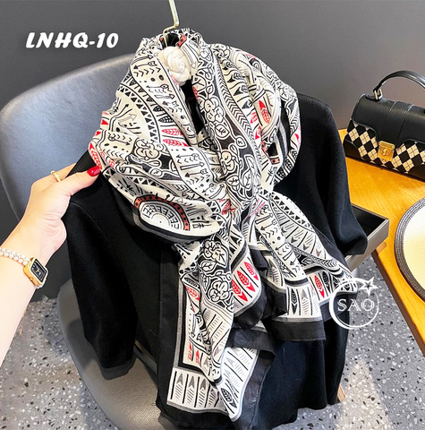 Khăn Choàng Linen Phong Cách Hàn Quốc Cao Cấp (LNHQ10)