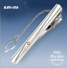 Kẹp Cà Vạt Màu Bạc 6cm (KCV106)