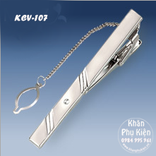 Kẹp Cà Vạt Màu Bạc 6cm (KCV107)