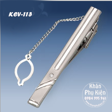 Kẹp Cà Vạt Màu Bạc 6cm (KCV113)