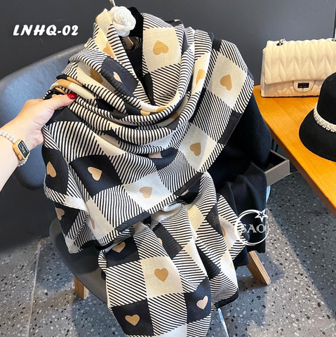 Khăn Choàng Linen Phong Cách Hàn Quốc Cao Cấp (LNHQ02)