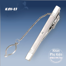 Thanh Kẹp Cà Vạt Màu Bạc 6cm  (KCV27)