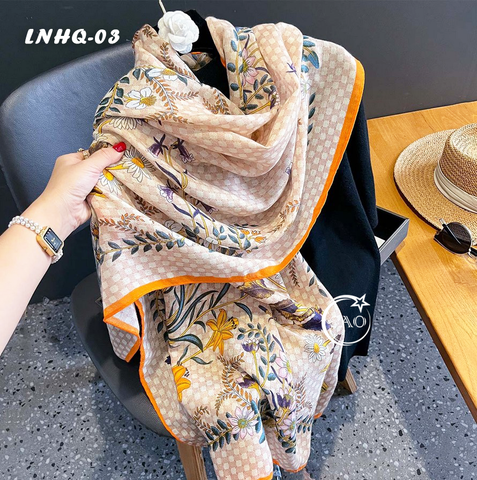 Khăn Choàng Linen Phong Cách Hàn Quốc Cao Cấp (LNHQ03)