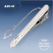 Thanh Kẹp Cà Vạt Màu Bạc 6cm  (KCV49)