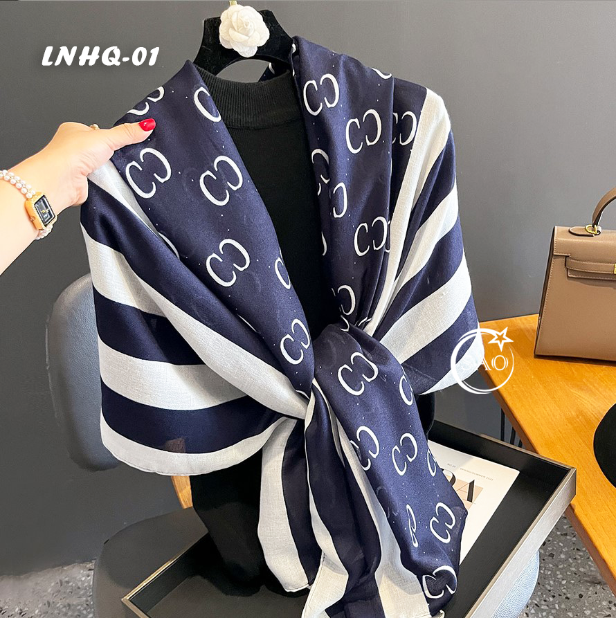 Khăn Choàng Linen Phong Cách Hàn Quốc Cao Cấp (LNHQ01)