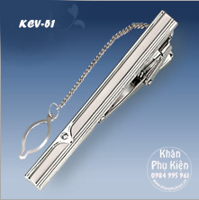 Thanh Kẹp Cà Vạt Màu Bạc 6cm  (KCV51)