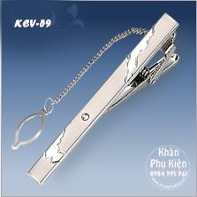 Thanh Kẹp Cà Vạt Màu Bạc 6cm (KCV59)