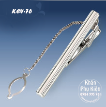 Thanh Kẹp Cà Vạt Màu Bạc 6cm  (KCV76)