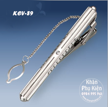 Thanh Kẹp Cà Vạt Màu Bạc 6cm (KCV89)