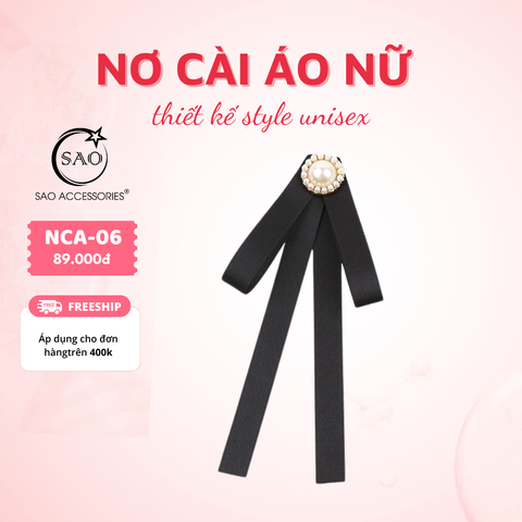Nơ Cài Áo Nữ Thiết Kế Cao Cấp (NCA06)