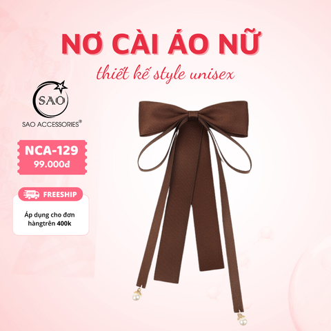 Nơ Cài Áo Nữ Thiết Kế Cao Cấp (NCA129)