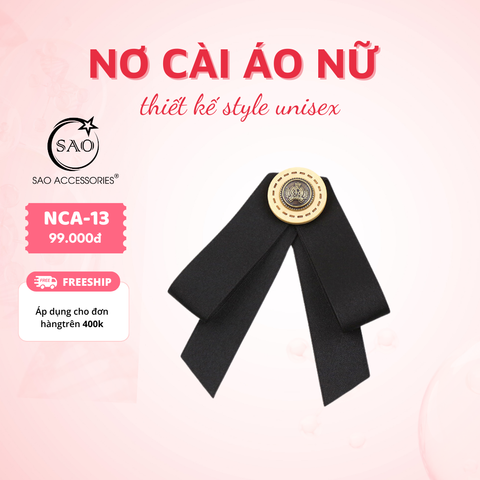 Nơ Cài Áo Nữ Thiết Kế Cao Cấp (NCA13)