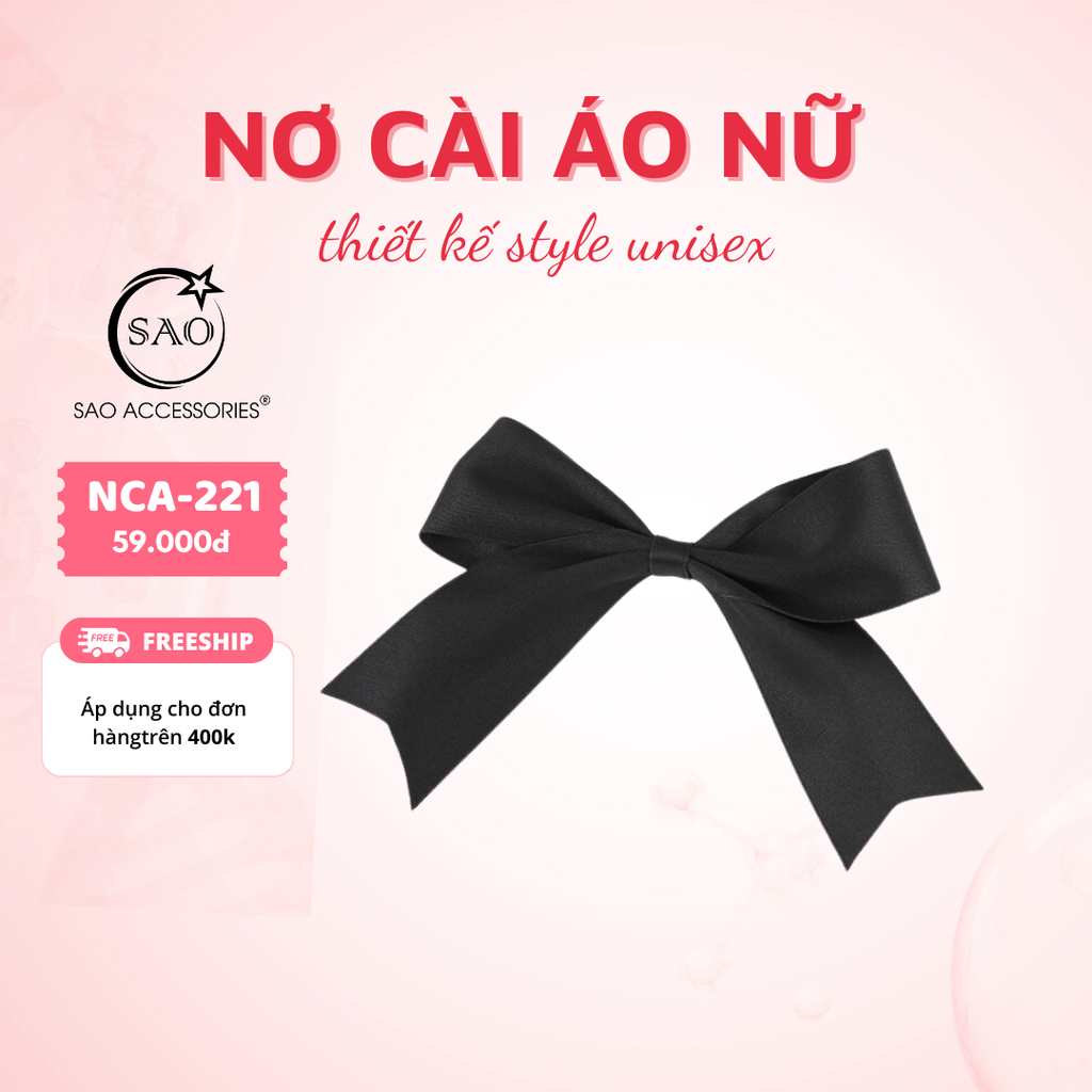 Nơ Cài Áo Nữ Thiết Kế Cao Cấp (NCA221)