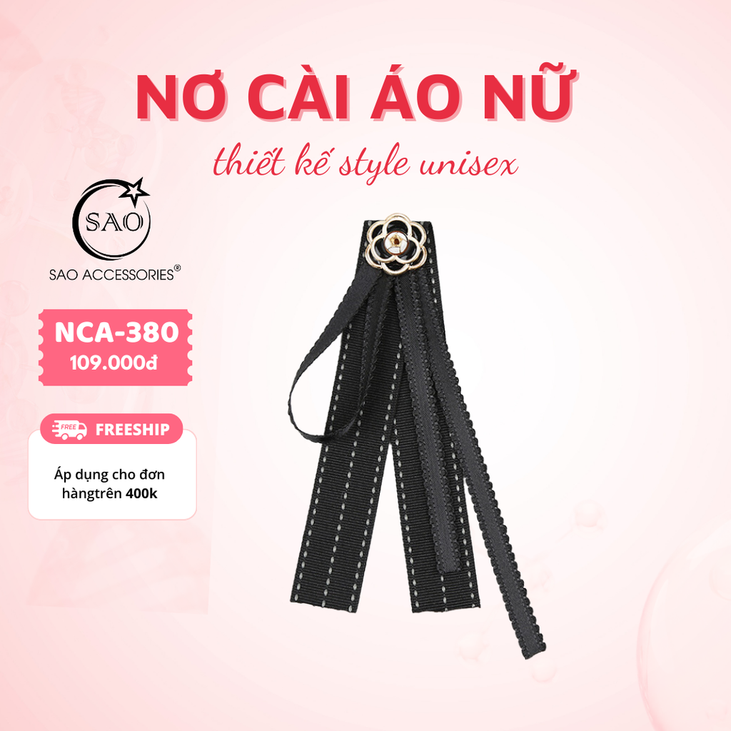 Nơ Cài Áo Nữ Thiết Kế Cao Cấp (NCA380)